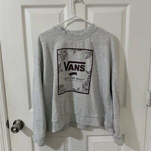Vans Light Gray Crewneck Sweatshirt